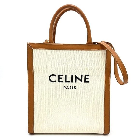 CELINE 192082BNZ.02NT Vertical Cabas Small 2WAY Tote Bag Shoulder Bag - Picture 1 of 12